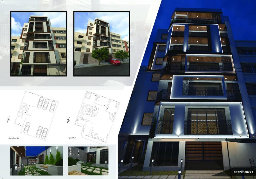 پیش فروش طبقات 1 تا 5 از آپارتمان 6 طبقه در میدان بسیج